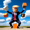 Челлендж "Шаткая походка Трампа"