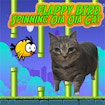 Забавный Кот в Вертящемся Мире Flappy Bird